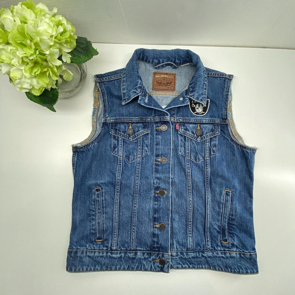 Levi's NFL denim jacket - Oakland Raiders